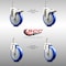 Service Caster 5 Inch 316SS Blue Polyurethane 1/2 Inch Threaded Stem Caster Lock Brake SCC, 2PK SS316TSTTL20S514-PPUBBLUE-121315-2S2 - alternate 6